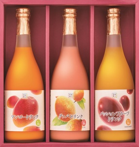 驚きの果実感！トロピカルフルーツドリンク(合計3本・各720ml、マンゴー、グァバ、パッションフルーツ) 飲み物 果物 フルーツ_K021-005