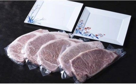 伊万里牛サーロインステーキと伊万里焼皿セット 015-J285