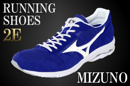 AO10　ミズノランニングシューズ【ブルー×パールホワイト2E】　【 ジョギング ランニング マラソン シューズ 靴 ミズノ mizuno オーダー 日本製 スニーカー 】