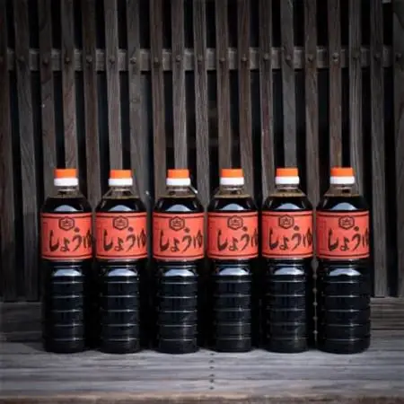 【合成保存料不使用】230年間、味を守り続ける醤油屋・大仲屋本店の濃口醤油＜1L×6本セット＞【1211241】