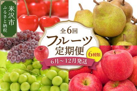 【先行予約】 令和8年産 旬のフルーツ 6回 定期便