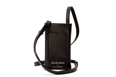 豊岡財布　トラベルモバイルポーチS（ブラック）