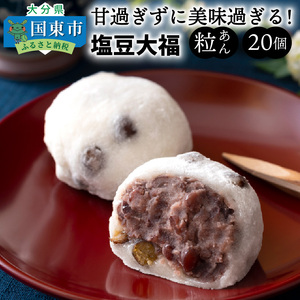 甘過ぎずに美味過ぎる！食べ始めると止まらない塩豆大福（20個）・通_29233A