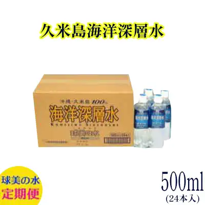 【久米島海洋深層水】球美の水/500ml(24本入り)12回定期便