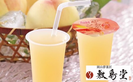 ゼリー 敷島堂 飲む 岡山清水白桃ジュレ 6本入