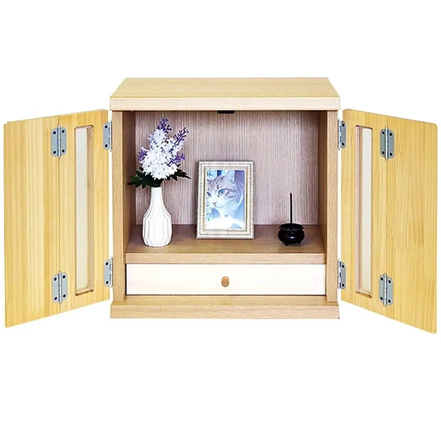 メモリアルボックス虹L（4枚戸）【諸富家具】：B845-002