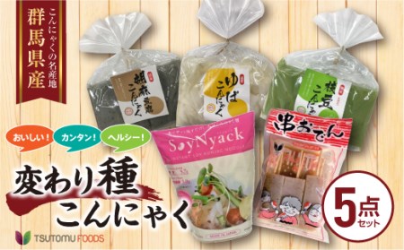 美味しい!！簡単！ヘルシー！変わり種こんにゃくセット F20E-507