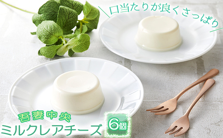 吾妻中央ミルク　レアチーズ 6個セット お菓子 チーズケーキ 