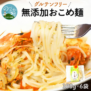【グルテンフリー】無添加おこめ麺100g×6袋 N0107-YA030