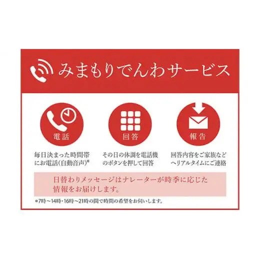 みまもりでんわサービス 固定電話（6か月間）