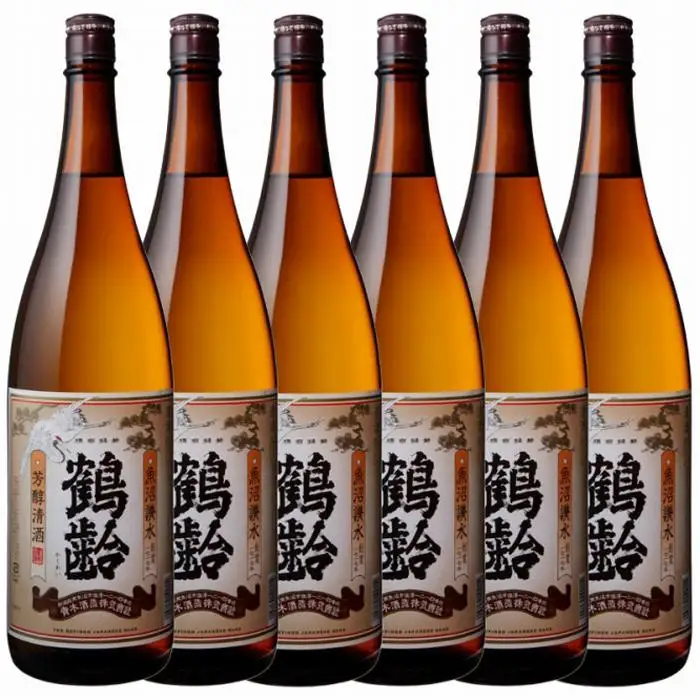 日本酒 青木酒造 清酒鶴齢 1800ml×6本【鶴齢 清酒 一升瓶 6本 セット 日本酒 1800ml 青木酒造 新潟 地酒 厳選 晩酌 熱燗 お酒 酒 さけ お中元 お歳暮 贈答】