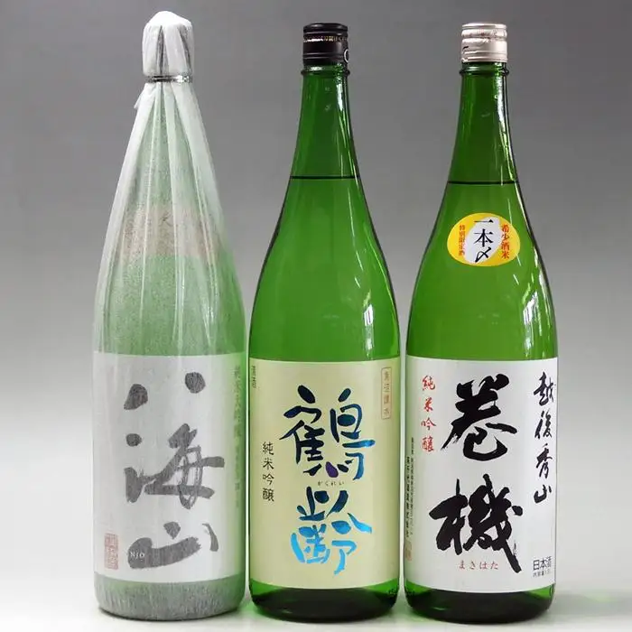 日本酒 八海山・鶴齢・高千代 巻機1800ml×3本セット【八海山 鶴齢 高千代 一升瓶 3本 セット 日本酒 1800ml 新潟 地酒 厳選 晩酌 熱燗 お酒 酒 さけ お中元 お歳暮 贈答】