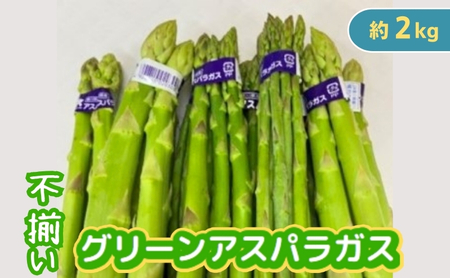 不揃い グリーン アスパラガス 約2kg 野菜 グリーンアスパラガス 