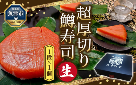  生 鱒寿司 超厚切り 1段 1個 ます 鱒 マス 寿司 押し寿司 魚卸問屋 はりたや 和食 惣菜 加工食品