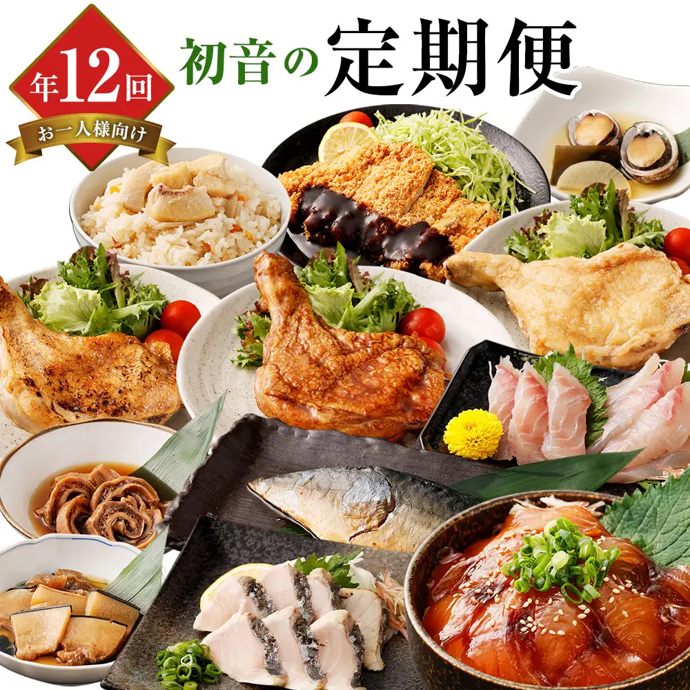 【定期便/12回】 惣菜 おひとり様向け 定期便 [hn050]
