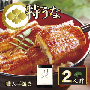 うなぎ蒲焼2人前（1人前約100g×2）贈答用パッケージ _AT01