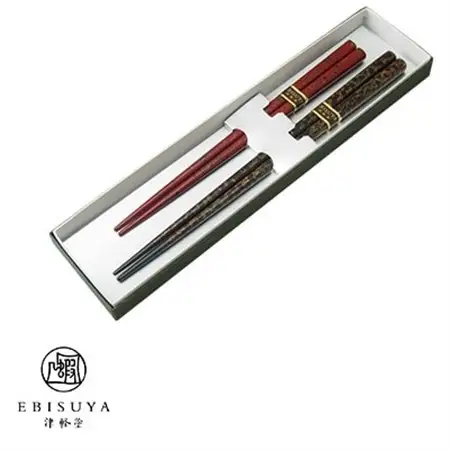 津軽塗　夫婦箸セット_雑貨・日用品 箸 食器   装飾品・工芸品  陶器・漆器 _【1073748】