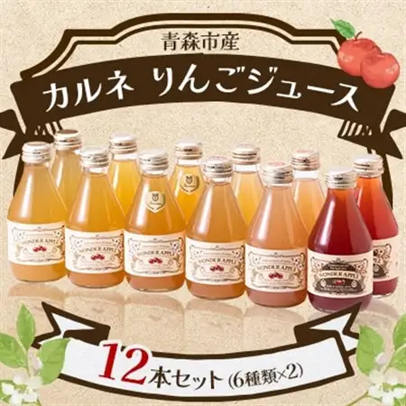 カルネ りんごジュース 12本セット_飲料・ドリンク りんごジュース 果汁飲料 林檎ジュース アップルジュース リンゴジュース_【1076429】