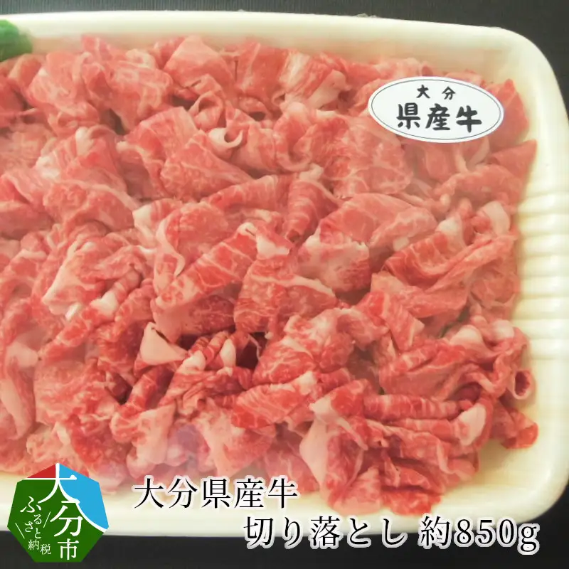 大分県産牛切り落とし 約850g A01057