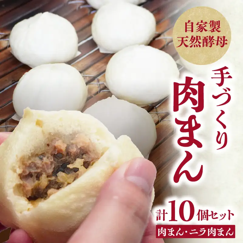 自家製天然酵母　手づくり肉まんセット J07009
