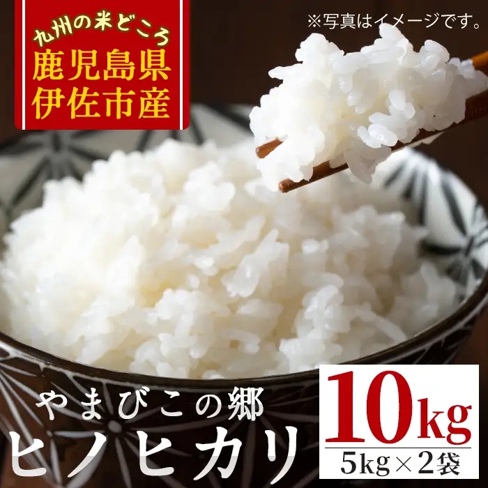 A7-02 特別栽培ヒノヒカリ(計10kg・5kg×2袋)  白米 精米 ひのひかり 鹿児島 お米 米 伊佐米【やまびこの郷】