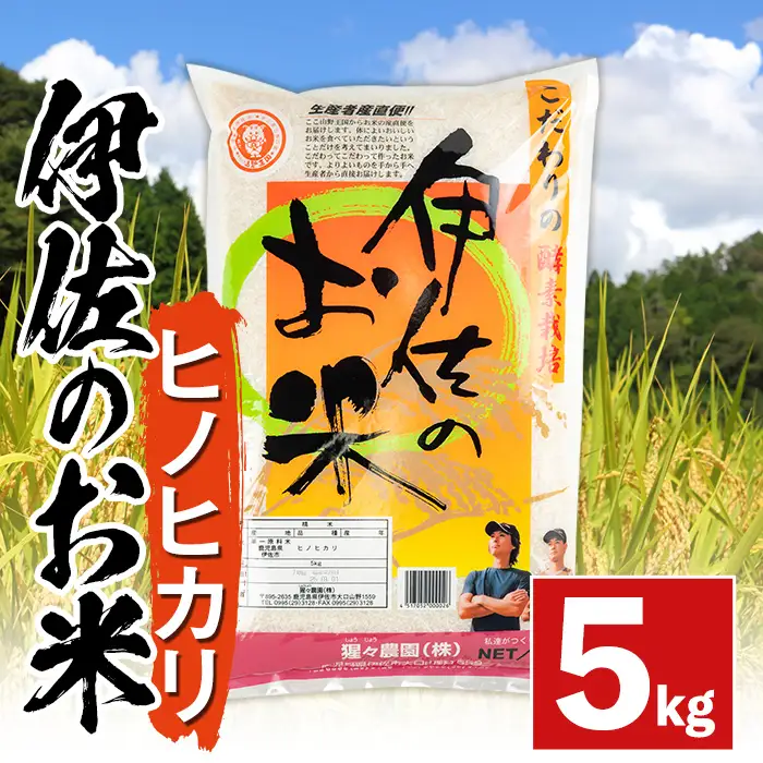 A0-30 ＜数量限定＞令和7年産 伊佐のお米 ヒノヒカリ (5kg) 国産 米 白米 お米 ご飯 精米 薩摩の米蔵 伊佐米 ひのひかり 酵素栽培 【猩々農園】
