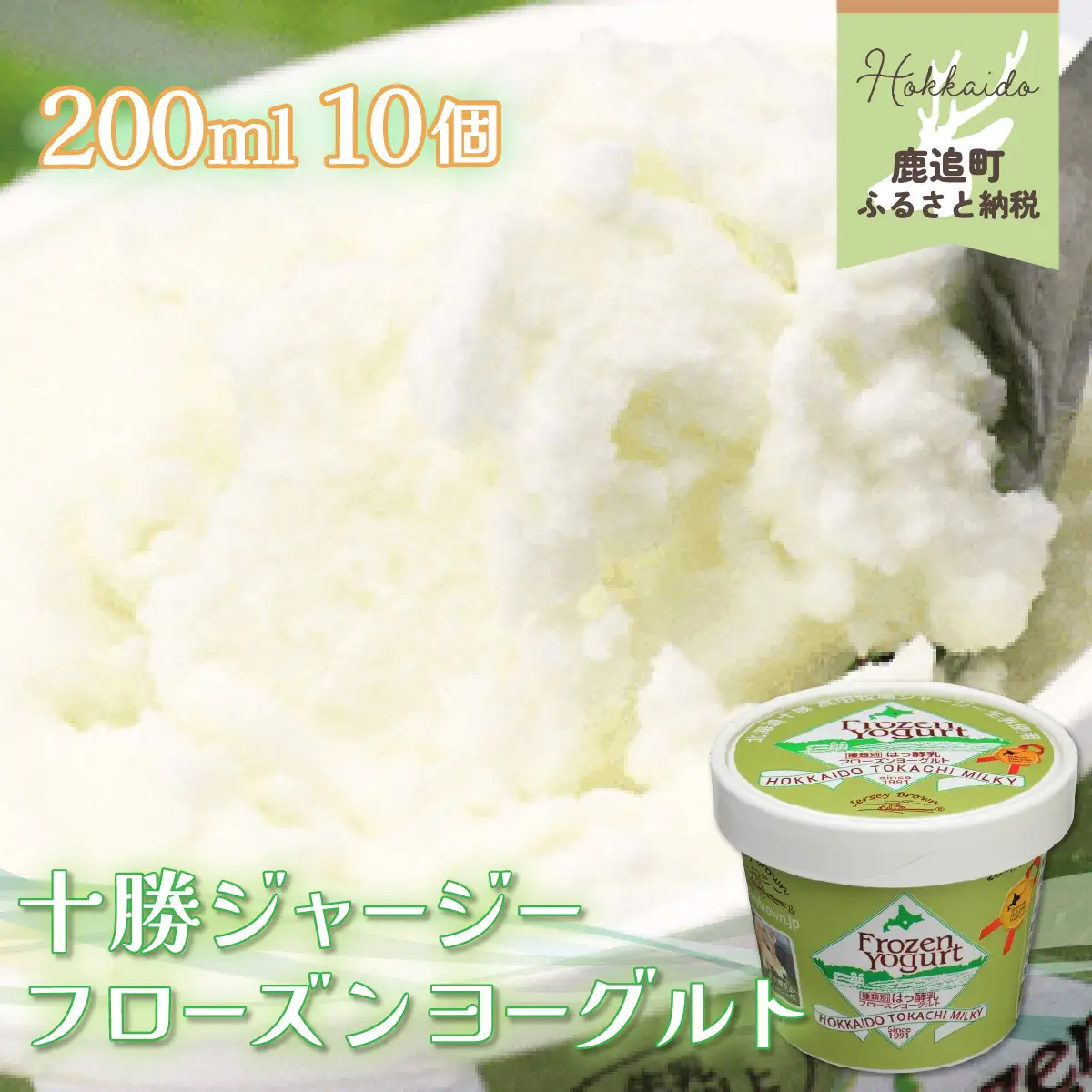 十勝ジャージー フローズンヨーグルト　10個セット SKM003 【  北海道 鹿追町 送料無料 】