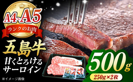 五島牛 サーロインステーキ500g（250g×2枚）五島市/肉のマルヒサ[PCV002] A4 A5 国産 国産牛 牛肉 ブランド牛