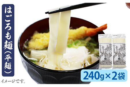はごろも麺（平麺）240g×2袋  五島市/五島あすなろ会うまか食品[PAS007] 五島 うどん 手延べ