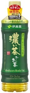伊藤園 お～いお茶 濃い茶 600ml × 24本 PET 送料無料  おーいお茶 カテキン ペットボトル ケース セット 備蓄 防災  [機能性表示食品] [sf015-001]
