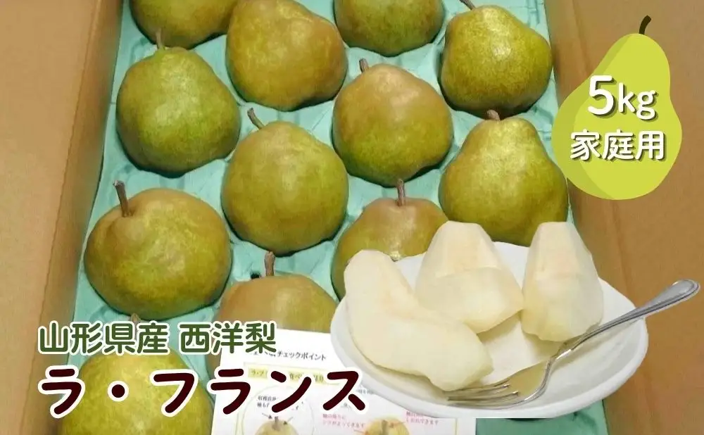 西洋梨（ラ・フランス）５ｋｇ　ご家庭用　0009-2612