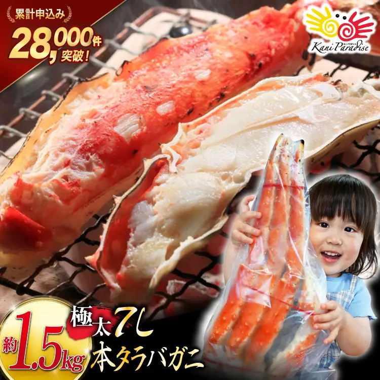 タラバガニ 約1.5kg 極太7Lサイズ かに 蟹 カニ [宮城県 気仙沼市 20564326]