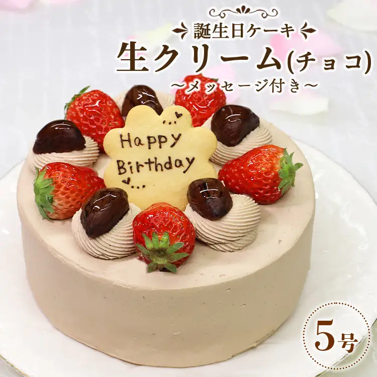 誕生日ケーキ 生チョコ（チョコクリーム）5号 ケーキ it-0066