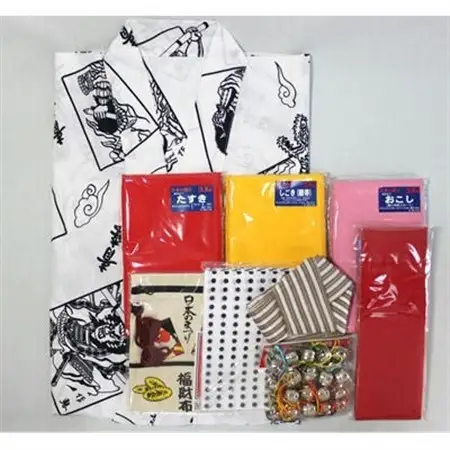 青森県青森市産　青森ねぶた祭　衣装　10点セット　女性用_雑貨     装飾品・工芸品 財布 服飾小物   装飾品・工芸品 和服    装飾品・工芸品 ネクタイ・ベルト 服飾小物   装飾品・工芸品  服飾小物 _【1142329】