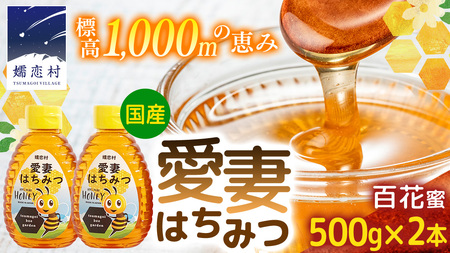 愛妻はちみつ（百花）500g 2個セット [AC003tu]
