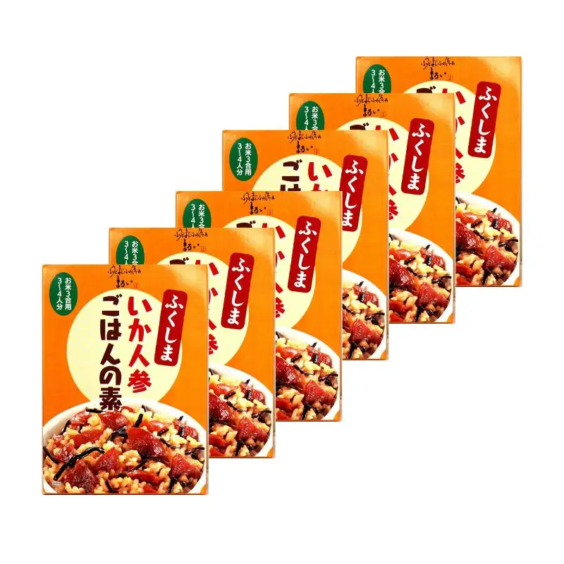 No.1275　ふくしまご当地！福島の郷土料理！いか人参ごはんの素　3合炊き　【172ｇ×6箱入】