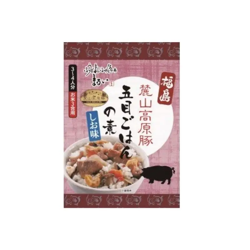 No.1279　ふくしまご当地！福島ブランド！五目ごはんの素　塩味　ブランド麓山高原豚使用　3合炊き　【193ｇ×1箱入】