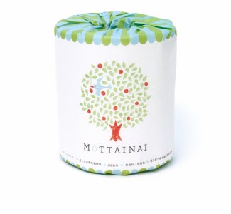 トイレットペーパー MOTTAINAI 100個入 ダブル 無地 国産 生活雑貨 日用品 防災 備蓄 静岡県 富士市 [sf001-077]