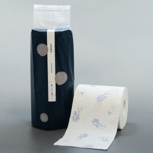 トイレットペーパー 沈水香木 100個入(2ロール×50パック) ダブル 芳香 ホワイト 柄付き パルプ100％ 生活雑貨 消耗品 防災 備蓄 静岡県 富士市 [sf001-080]