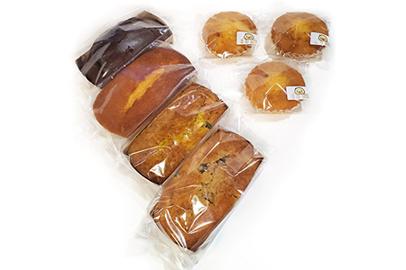 焼き菓子セット(B) (パウンドケーキ4種＆マドレーヌ) [0051]