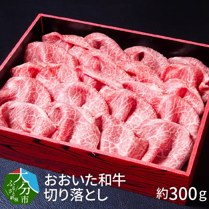 3Dフリーザーで急速冷凍。美味しさそのまま！おおいた和牛切り落とし　約300g A01096