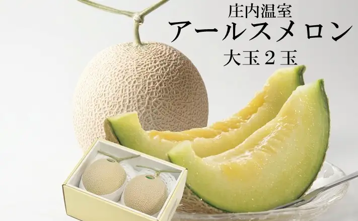 SB0902　酒田の果物専門店厳選　庄内温室 大玉アールスメロン　4kg以上(2玉入)