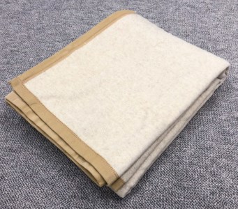 繊維の宝石カシミヤ10%入り ウール毛布(毛羽部分) シングルサイズ KW-15 [4593]