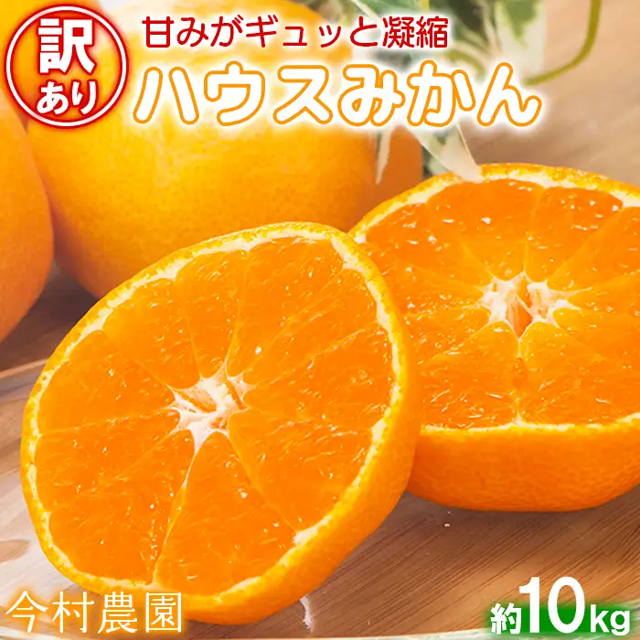 ハウスみかん (訳あり・優品) 約10kg【今村農園】 夏 果物 フルーツ 数量限定 期間限定 九州 大分県 ＜107-004＞