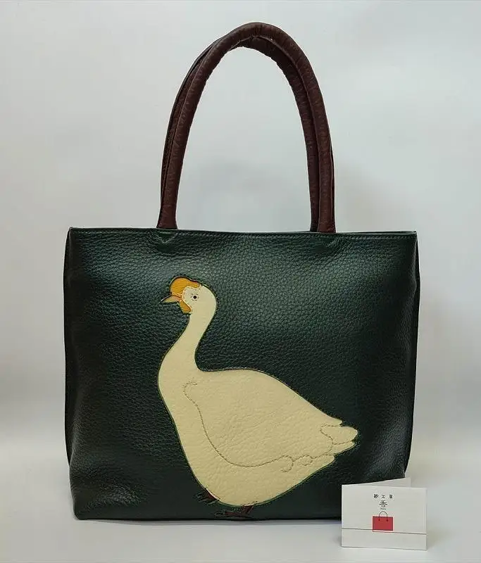 「鞄工房　香」アヒルのトートバッグ