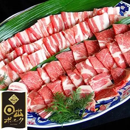 【日出ポーク】焼肉セット 豚バラ(500g)＆肩ロース(500g)_肉 焼肉 豚肉 やきにく ヤキニク バーベキュー_【配送不可地域：離島】【1078235】