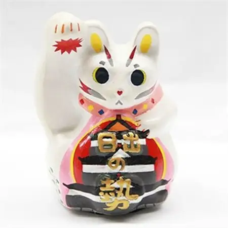 開運!招き猫ひーにゃん(お城1) AN04_猫雑貨 置物 猫グッズ ハンドメイド  開運  猫  まねき猫  招福  インテリア  お土産  ネコ_【1105465】