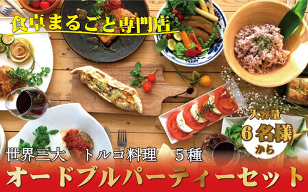 世界三大料理トルコの味を知り尽くしたオーナーシェフが贈るパーティーセット（6名様～）誕生日 お正月 クリスマスに / オードブル ケバブ ハンバーグ 惣菜 お惣菜 おかず パーティー クリスマス 正月【kcr102】