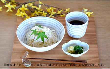 【優しい器「めだか」】鉢・そば猪口と吉祥豆皿セット【皓洋窯】食器 うつわ 器 鉢 平鉢 丼 カップ フリーカップ そば猪口 小皿 薬味入れ ペア 3種 2枚 計6点 メダカ めだか 手描き 食器セット シンプル ギフト 贈り物 A45-367