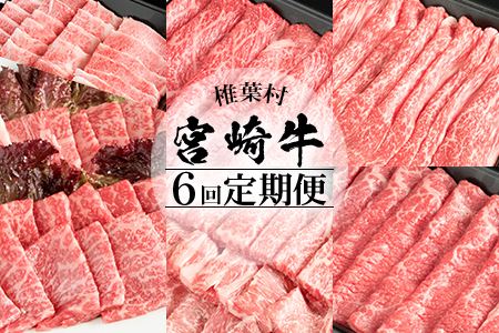 【定期便 6回】受賞歴多数!! 宮崎牛を6ヶ月で合計3.25キロ 宮崎牛づくし 牛肉 和牛 肉 肩ロース ばら うで もも すき焼き 焼肉 BBQ MT-38
